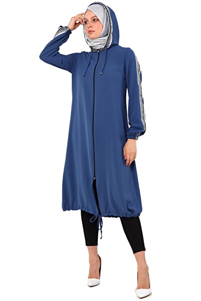 Saraylı Kadın Tesettür Giyim Aerobin Kapüşonlu Kap