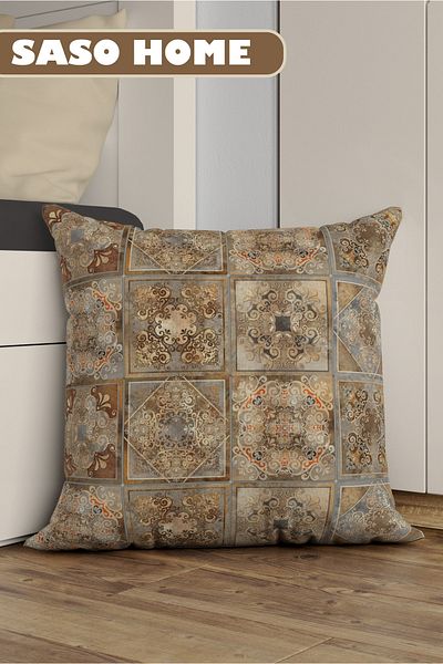 SasoHome Ethnic Ottoman Patchwork Διακοσμητικό Μαξιλάρι Δώρου - Μαξιλαροθήκη