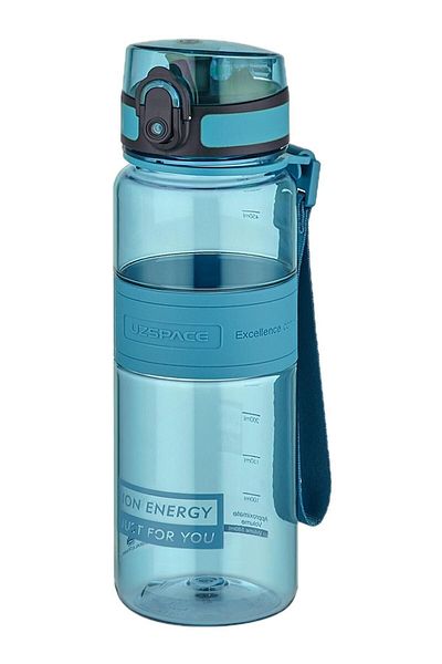 Uzspace 500 ml Medium Size Silicone Body Tritan Water Bottle