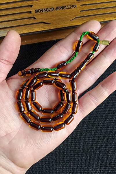 Vip Kehribar 7x11 Mm Kapsül Altın Hamur Çubuk Sıkma Kehribar Tesbih Ebu Sırr ...