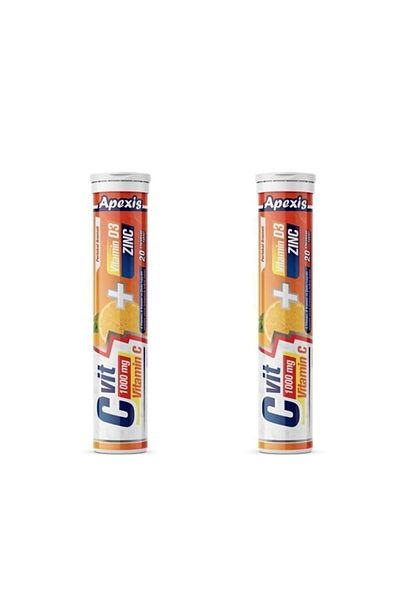 Apexis Vit C 1000 Mg+Vitamin D3+Zinc 2X20 Tablets