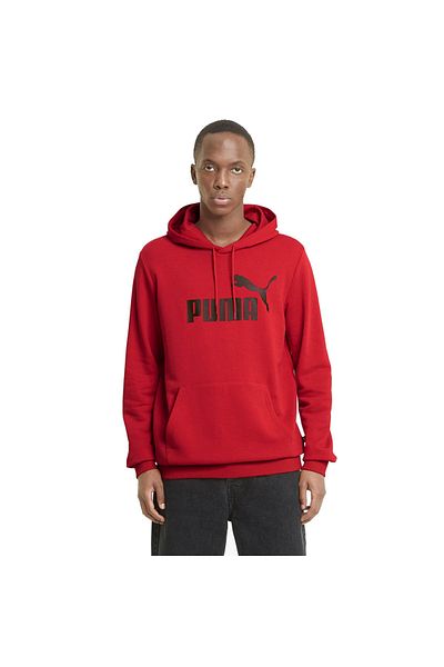 Puma 586688-11 Мъжки суичър Ess - голямо лого, качулка, висок риск, червен