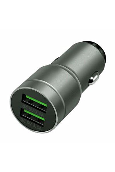 Concord C-770 2.4A 3.5A QC 3.0 Çift USB Hızlı Fast Araç Metal Çakmaklık Şarj