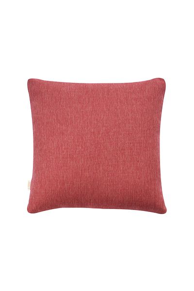 TOSHE Red Single Linen Woven Cushion Cover, Decorative Cushion