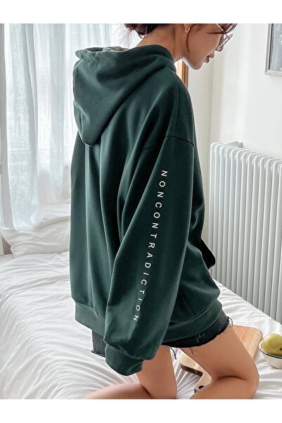 Machetta 'size b' Noncontradiction Printed Hooded Sweatshirt