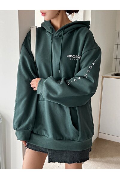 Machetta 'size b' Noncontradiction Printed Hooded Sweatshirt