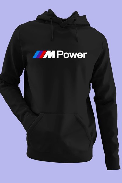 Raf Coll Ünisex Oversize Kapüşonlu Sweatshirt Bmw M Power Dijital Baskılı