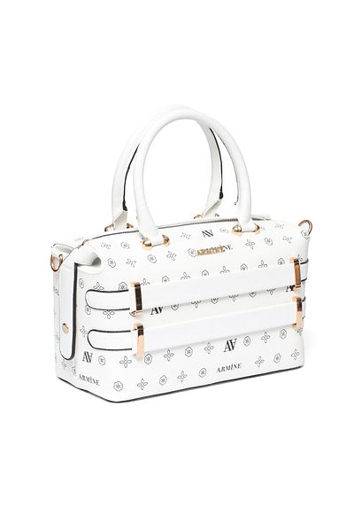 Armine Bag Stylish Women's Bag White Printed 338