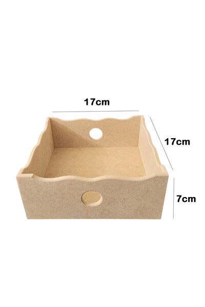 Dumbo Butik Ahşap Boyanabilir Ham Mdf Oymalı Peçetelik