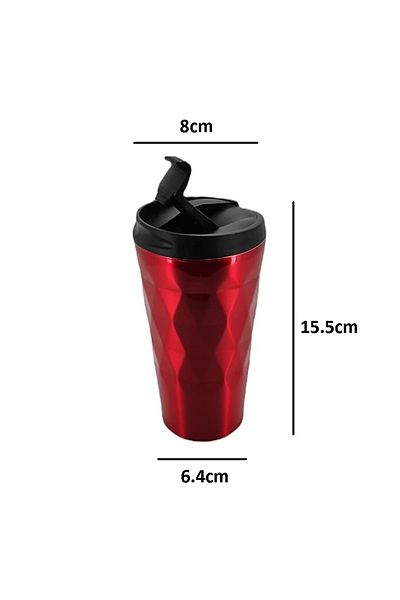 qussine Thermos Cup Mug Stainless Steel 350ml Coffee Tea Thermos with Non-Slip Base