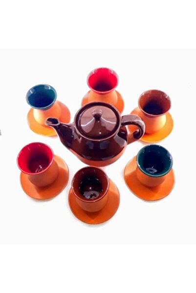 çömlek diyarı Cup Set with Teapot