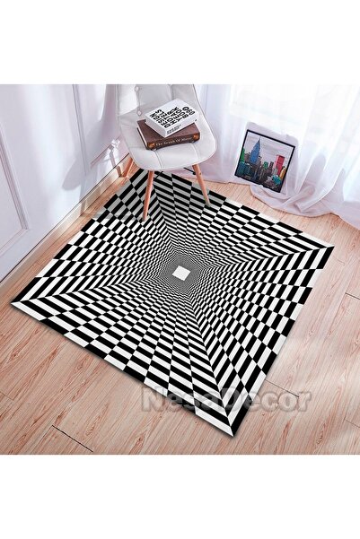 NesaDecor 3d Halı Dijital Baskı Illüzyon Halısı Genç Odası Oturma Odası Kayma...