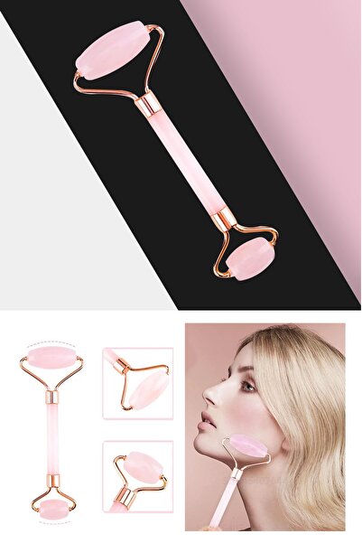 Dahaus Doğal Yeşim Taşı Çift Taraflı Jade Roller Yaşlanma Karşıtı Yüz Cilt Ma...