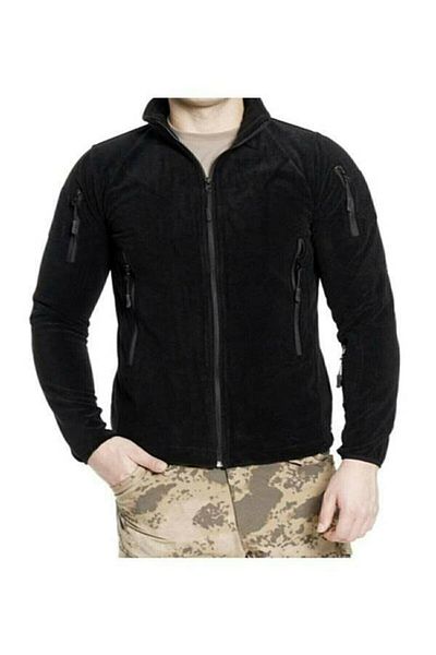BARIŞ ASKERİ MALZEME Peace Military Mazlzeme Unisex Khaki Color 5 Pocket Zippered Nano Top Coat Fleece