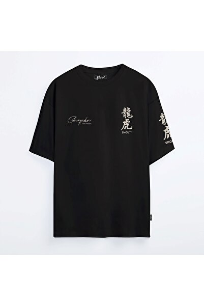 Shout Tricou oversize Tokyo Shinjuku Tiger Vs Dragon unisex