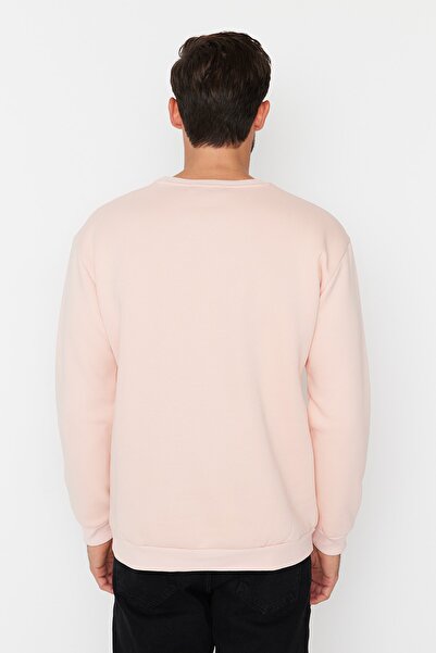 Trendyol Collection Comfortable Cut Powder Sweatshirt - Crew Neck with Fleece Inside Tmnaw23Sw00475