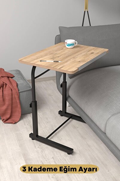 Depolife Eğim Yükseklik Ayarlı Laptop Sehpası Kahvaltı Ders Çalışma Bilgisaya...