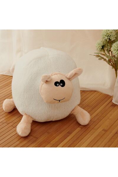 SHIVA Gift & More Sevimli Tombul Kuzu Figürlü Koyun Yastık Çocuk Kırlent Uyku...