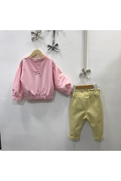 Çikoby Baby Girl Donat Tracksuit Set