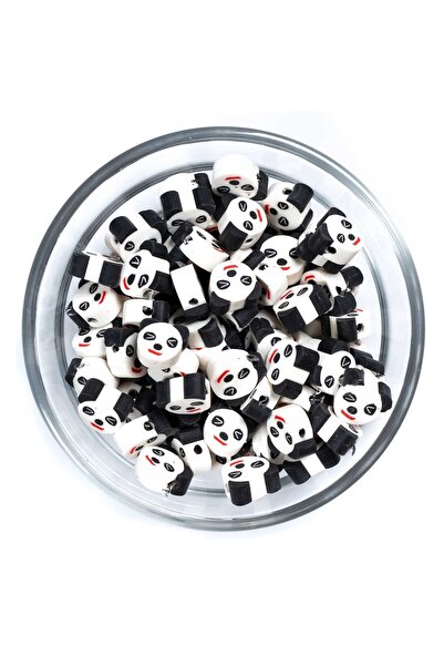 yfhobi 10 Adet - Polimer Fimo Boncuk, Panda Desenli Polimer Kil Boncuk. 1. Ka...