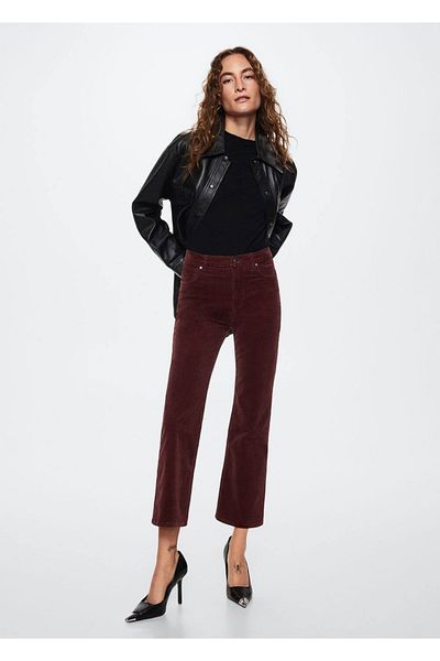MANGO Woman Bootcut-Hose aus Cord