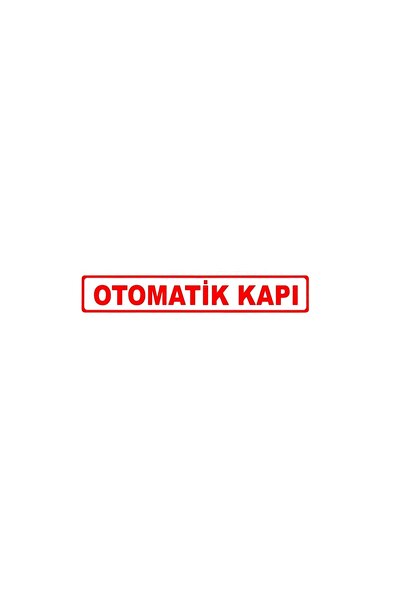 BsElektronik Sticker Kımızı Otomatik Kapı Kırmızı Yazı Sticker 15x2,5 Cm