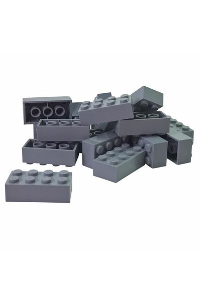LEGO Original Accessory Moc Custom Creator Brick 2 X 4 Brick Light Gray 4 Pieces Will Be Sent