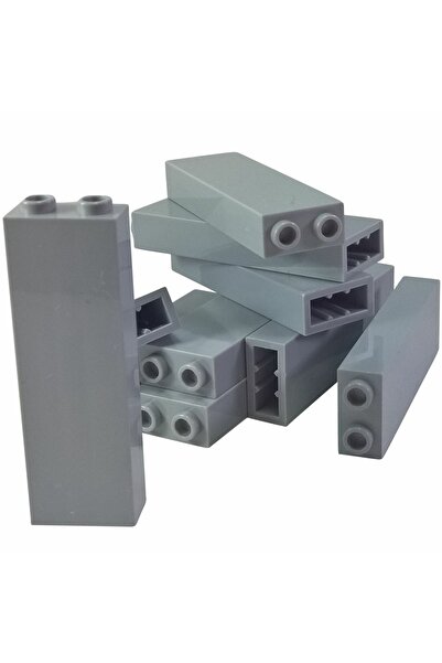 LEGO Orjinal Aksesuar Moc Custom Creator Brick 1 X 2 X 5 Tuğla Açık Gri 4 Ade...
