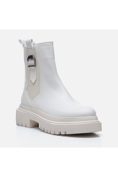 Yaya by Hotiç Bone Pedestrian Women's Flat Boots