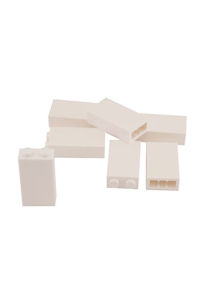 LEGO White Brick Moc Custom Creator Brick - 1x2x3, 4 Pieces Will Be Sent