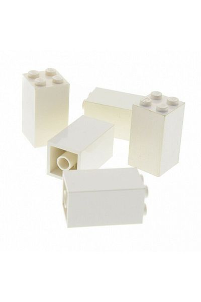LEGO Original Accessory Moc Custom Creator Brick 2 X 2 X 3 Brick White 4 Pieces Will Be Sent
