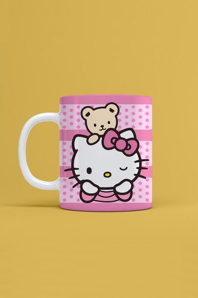 Morinna Hello Kitty Tasarımlı Kupa Bardak Mr-02