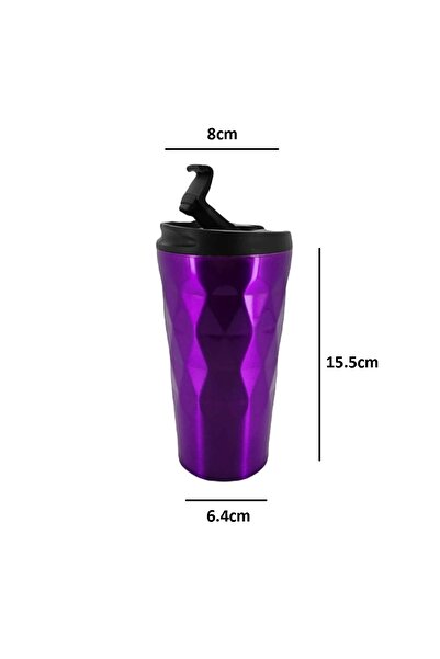 Zarif İnci Mug Bardak Termos Paslanmaz Çelik Kahve Çay Termosu Kaydırmaz Taba...