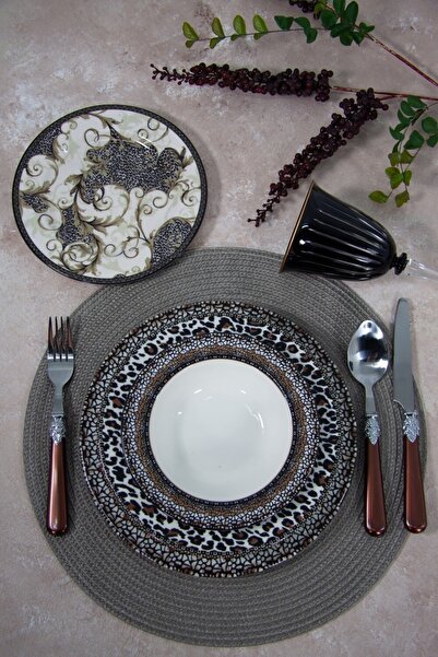 Mondecor 6 Kişilik 24 Parça Porselen Yemek Takımı - Leo