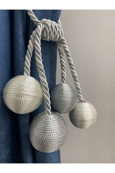 DÖRTTOP Modern Winding 4 Ball Braçol Cornice Tactical String Ceiling Curtain Accessory Gray&cream