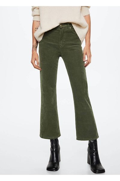 MANGO Woman Bootcut-Hose aus Cord
