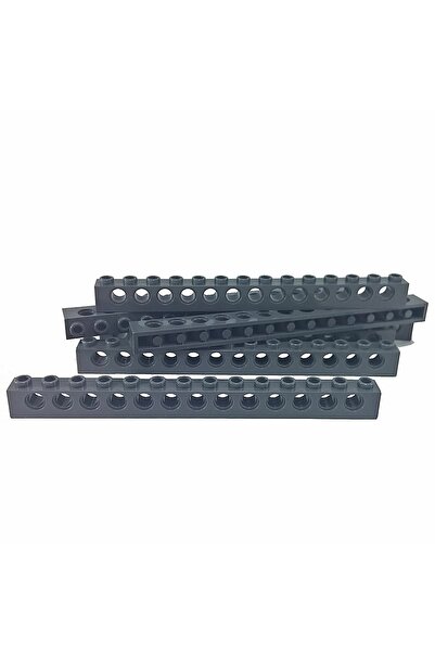LEGO Original Accessory Custom Moc Technic Brick 1X14 Distorted Dark Gray Tuğa 3 Pieces