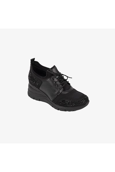 Venüs Women's Stone Detailed Leather Casual Shoes
