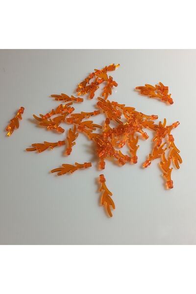 LEGO Accessory Minifigure Minifigure Castle Dragon Dragon Orange Fire 4 Piece...