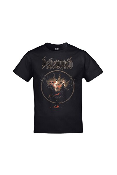 Orijin Tekstil Behemoth The Satanist Album Ön Arka Baskılı Unisex Siyah Tshirt