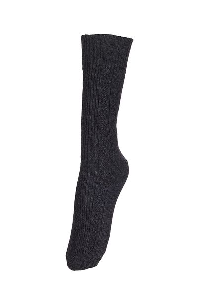 Fonem Men's Embossed Diamond Patterned Wool Socks Fo 8002 Anthracite