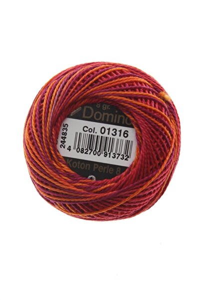 domino خيط تطريز كوتون بيرل 8 جرام رقم: 8 - 01316