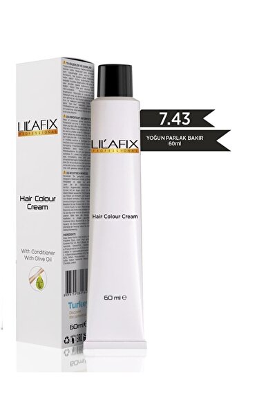 Lilafix Krem Tüp Saç Boyası 7.43 Yoğun Parlak Bakır 60 Ml