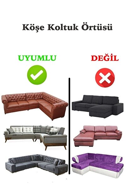 ARTUÇ Husa canapea de coltar din bumbac cu tesatura Bürümcük (GRI)