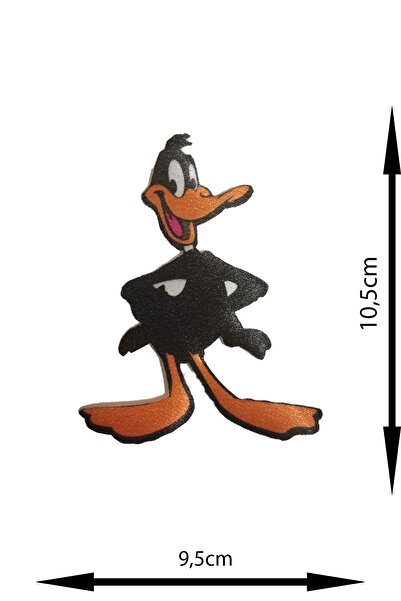 REMSATİC Ütü Ile Yapışan Arma - Patch - Duffy Duck Modeli (9,5cm X 10,5cm)