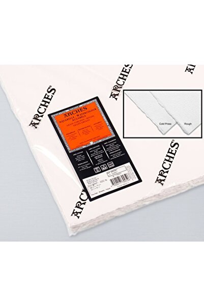 Arches Suluboya Kağıdı Rough Kalın Doku 300 Gr Pamuk 56x76 Tabaka 10'lu Paket