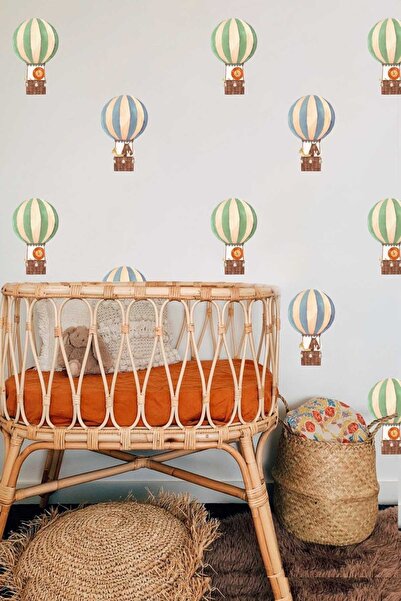 Grafikup Zeplin Balonlar Çocuk Odası Duvar Sticker