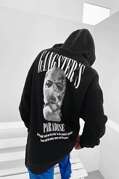 Machetta Толстовка з капюшоном з принтом Gangsters Paradise з капюшоном чорний