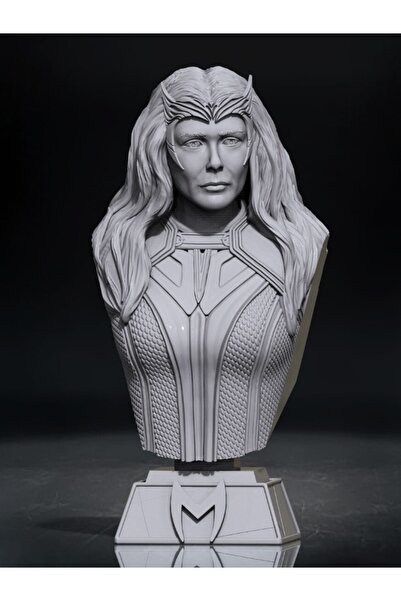 Scarlet Witch Wanda Bust - Ürün Renklidir - 10x8x20cm