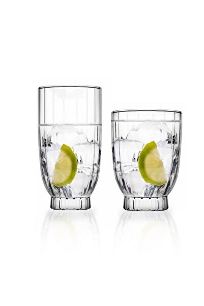 Paşabahçe طقم أكواب مياه غازية من سلسلة أموري 24 قطعة 420702x12 - 420123x12